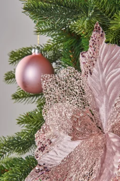 WeRChristmas Artificial Poinsettia Flower, Pink, 30 Cm