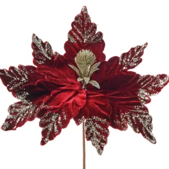 WeRChristmas Artificial Poinsettia Flower, Red, 30 Cm