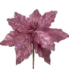 WeRChristmas Artificial Poinsettia Flower, Pink, 28 Cm
