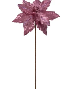 WeRChristmas Artificial Poinsettia Flower, Pink, 28 Cm
