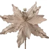 WeRChristmas Artificial Poinsettia Flower, Gold, 32 Cm