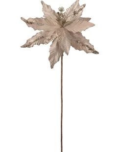 WeRChristmas Artificial Poinsettia Flower, Gold, 32 Cm
