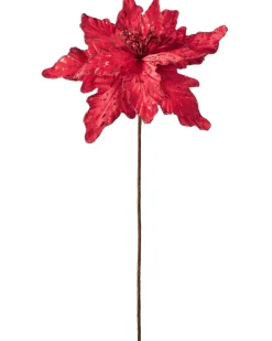 WeRChristmas Artificial Poinsettia Flower, Red, 30 Cm