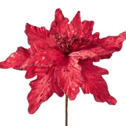 WeRChristmas Artificial Poinsettia Flower, Red, 30 Cm