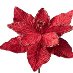 WeRChristmas Artificial Poinsettia Flower, Red, 30 Cm