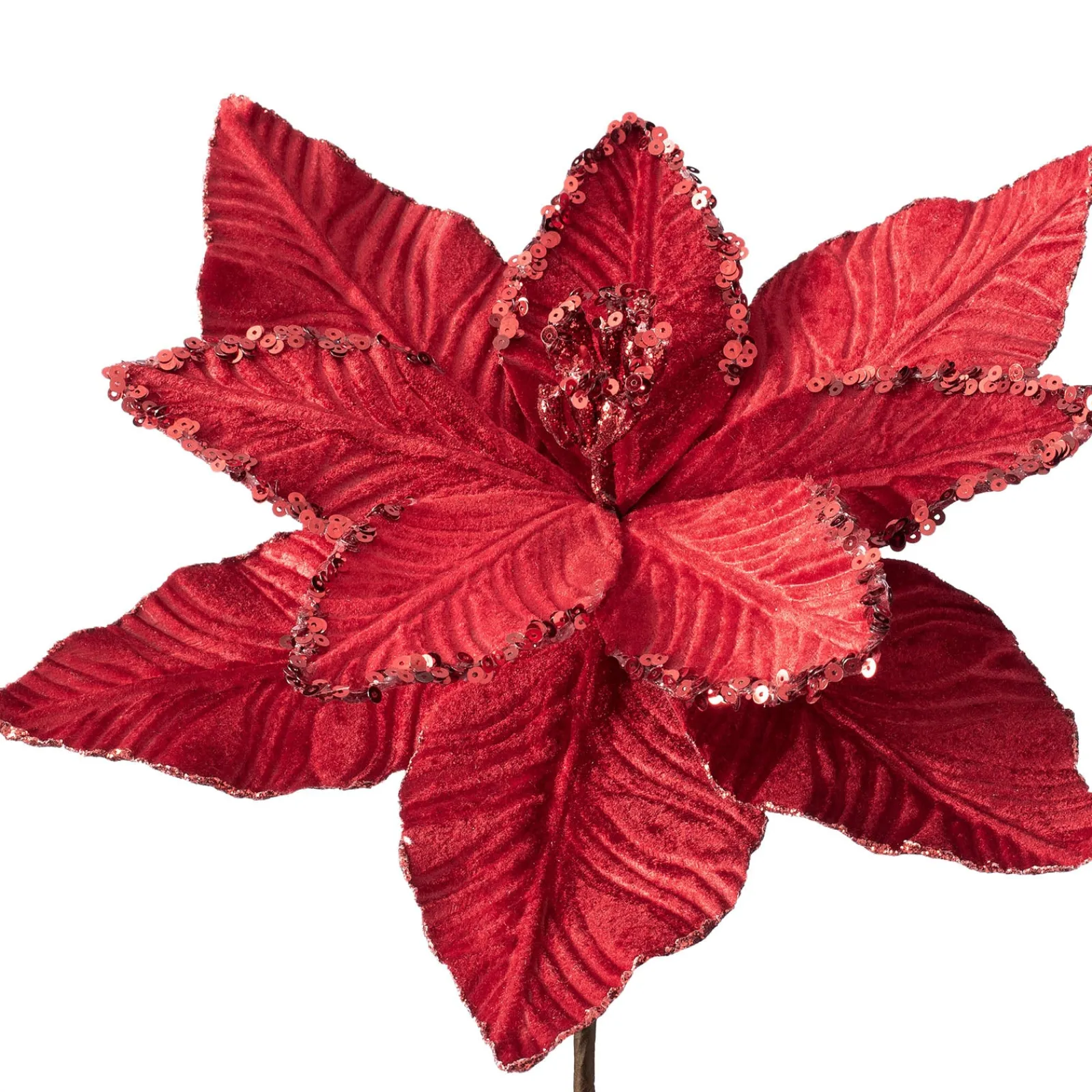WeRChristmas Artificial Poinsettia Flower, Red, 30 Cm