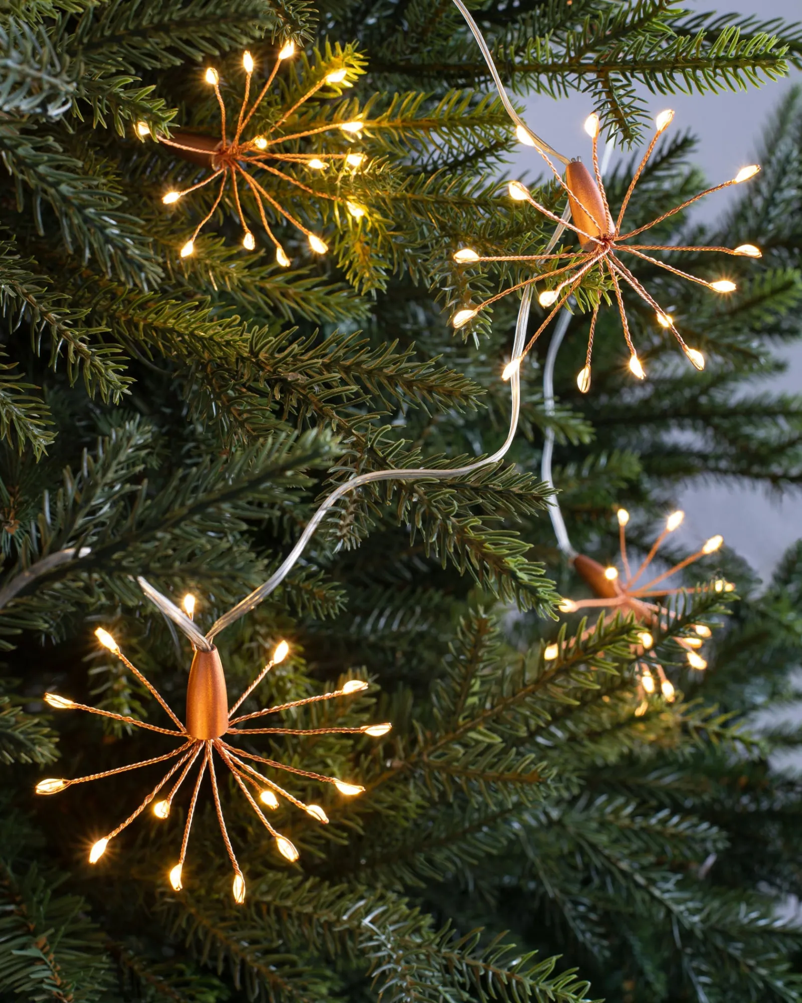 WeRChristmas Battery Operated Firework Copper Wire Light String, 2 M