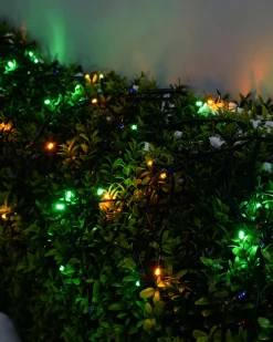 WeRChristmas Battery Operated Multi-Function 100 LED Light String With Timer, Multi-Coloured