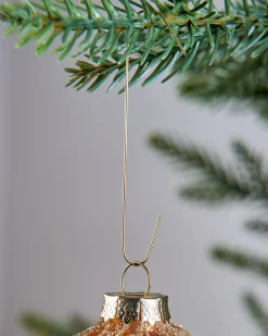 WeRChristmas Bauble Ornament Hooks, Gold, Pack Of 100