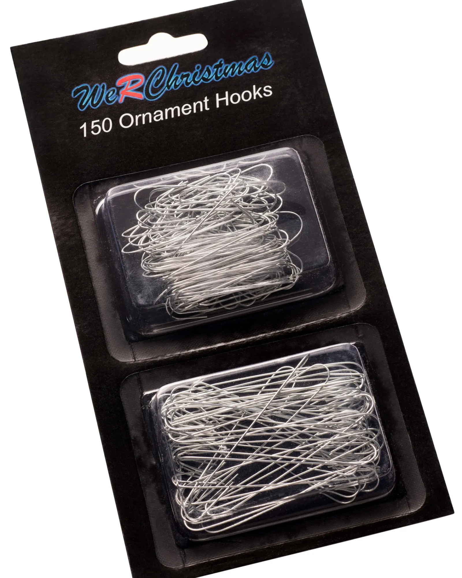 WeRChristmas Bauble Ornament Hooks Multi Pack, Silver, Pack Of 150