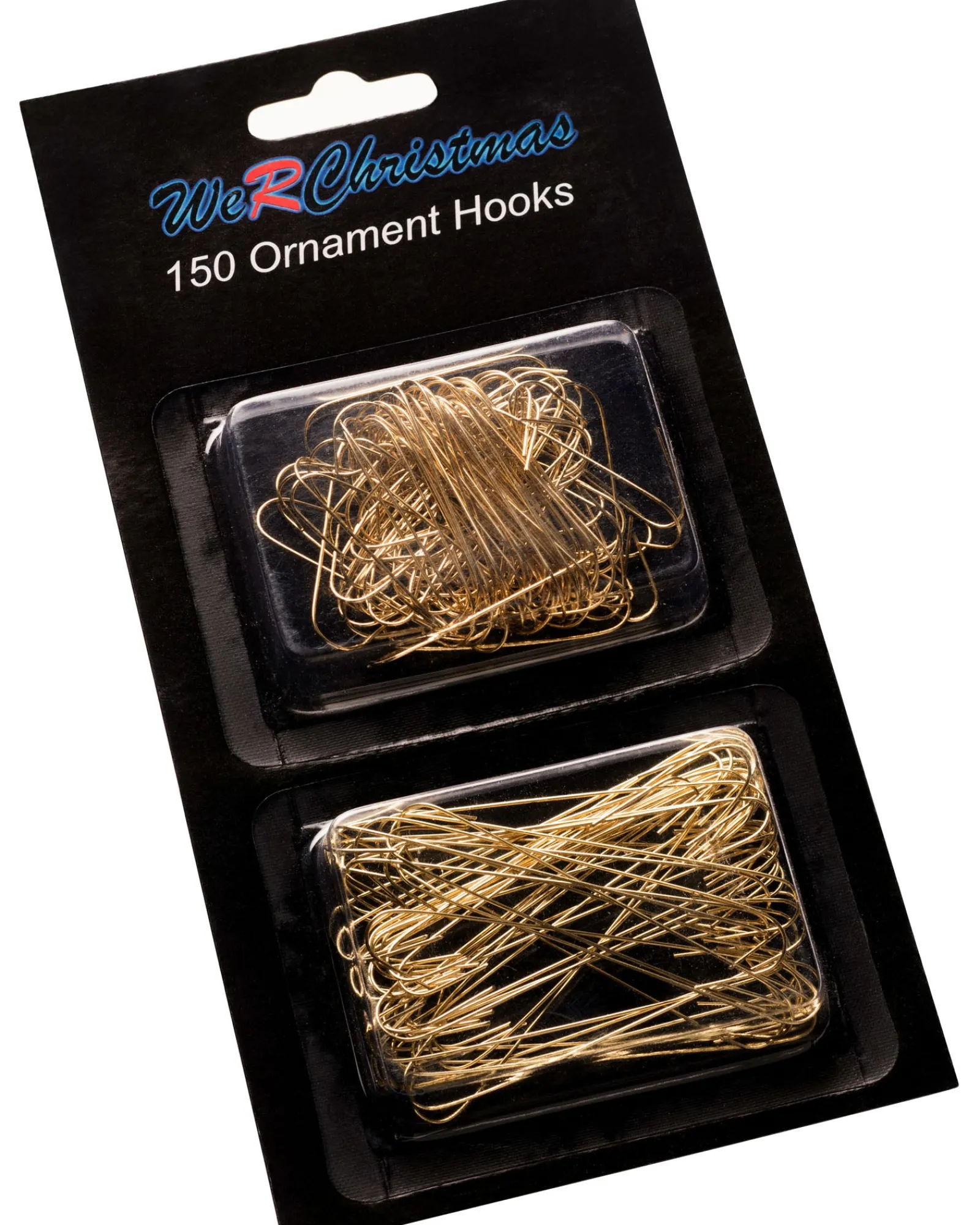 WeRChristmas Bauble Ornament Hooks Multi Pack, Gold, Pack Of 150