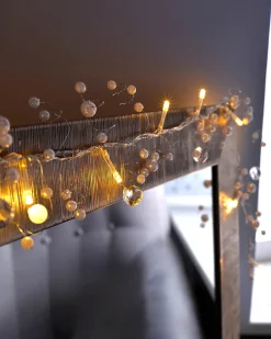 WeRChristmas Beaded Garland Light String Decoration With 20 LED Lights, 1.8m, Warm White