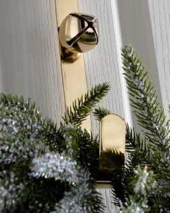 WeRChristmas Bells Wreath Door Hanger, Gold, 38 Cm