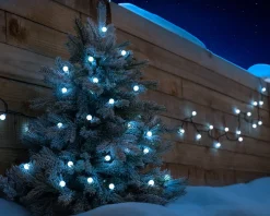 WeRChristmas Berry Multi-Function 50 LED Connectable Light String, Bright White