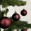 WeRChristmas Burgundy Shatterproof Bauble, 50 Pack