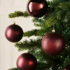 WeRChristmas Burgundy Shatterproof Baubles, 9 Pack, 10 Cm