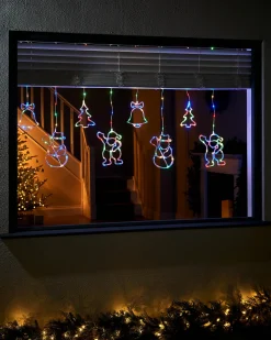 WeRChristmas Character Silhouette Curtain Light, 2.1 M
