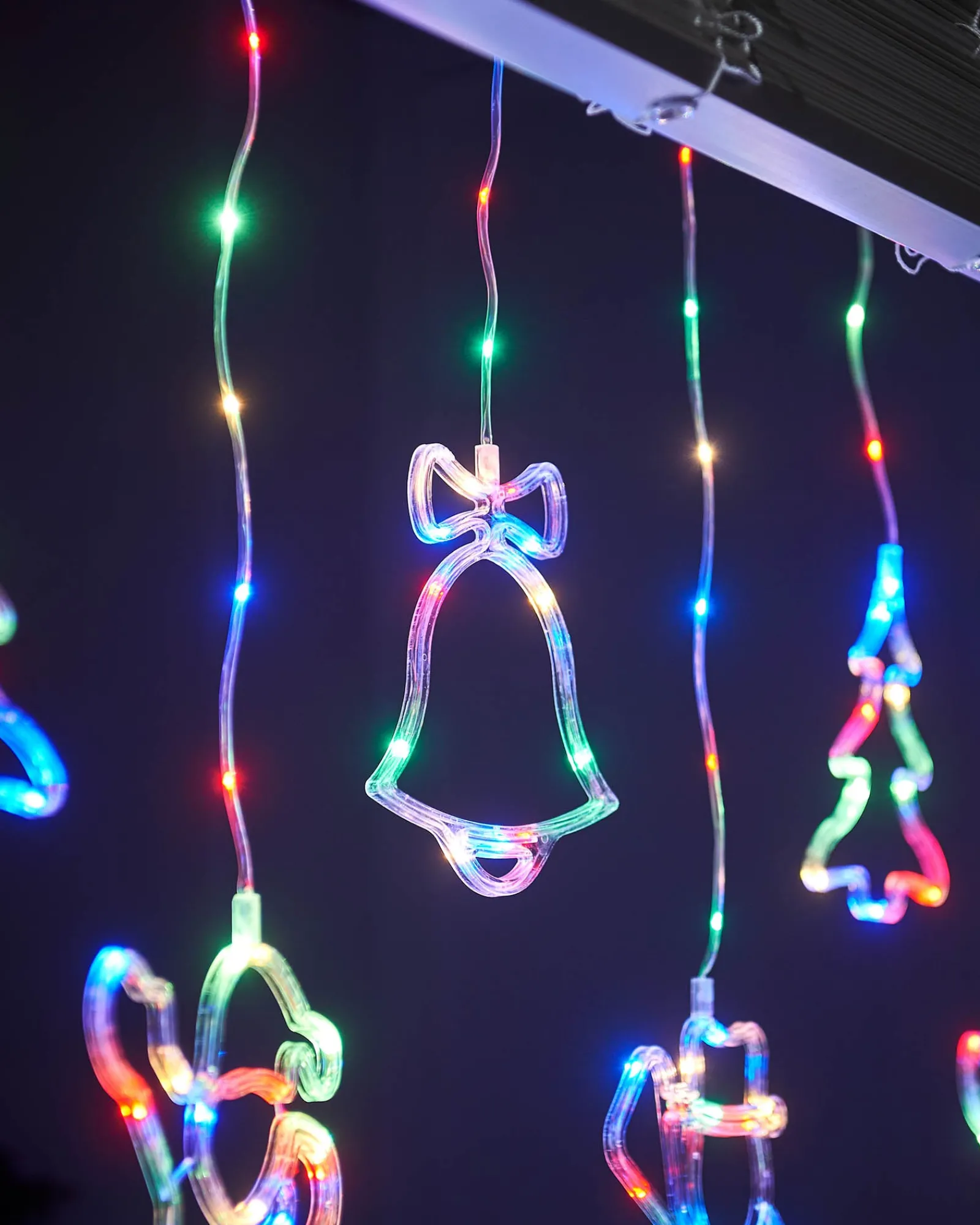 WeRChristmas Character Silhouette Curtain Light, 2.1 M