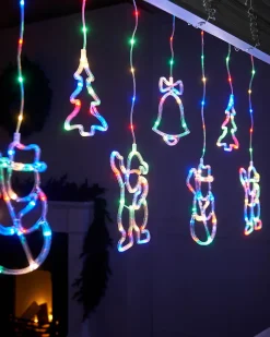 WeRChristmas Character Silhouette Curtain Light, 2.1 M