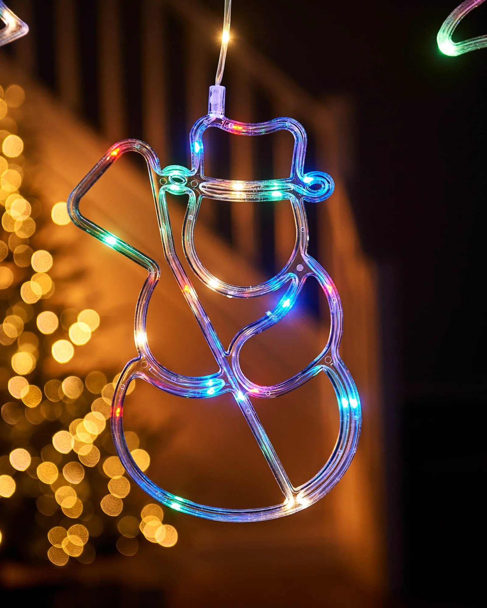 WeRChristmas Character Silhouette Curtain Light, 2.1 M