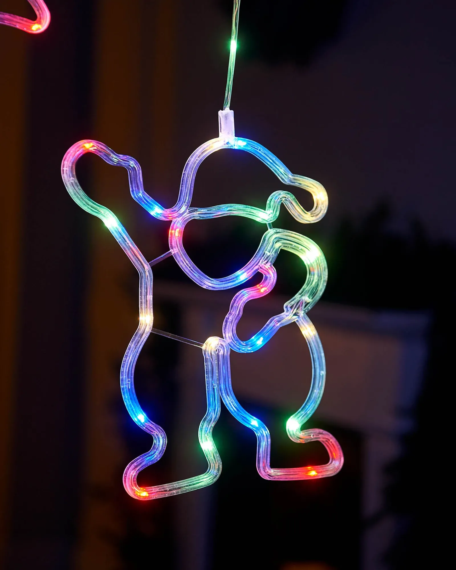 WeRChristmas Character Silhouette Curtain Light, 2.1 M