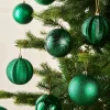 WeRChristmas Christmas Green Shatterproof Baubles, 16 Pack, 8 Cm