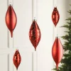 WeRChristmas Christmas Red Glass Baubles, 5 Pack, 15 Cm