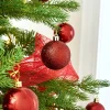 WeRChristmas Christmas Red Shatterproof Bauble, 50 Pack
