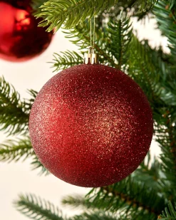 WeRChristmas Christmas Red Shatterproof Baubles, 9 Pack, 10 Cm