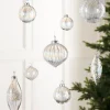 WeRChristmas Clear Iridescent Glass Baubles, 20 Pack