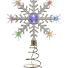 WeRChristmas Colour Changing Snowflake Christmas Tree Topper, 29 Cm