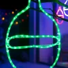 WeRChristmas Connectable Bauble Rope Light Silhouette, Green, 54cm