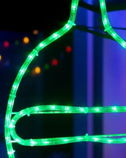 WeRChristmas Connectable Bauble Rope Light Silhouette, Green, 54cm