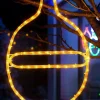 WeRChristmas Connectable Bauble Rope Light Silhouette, Yellow, 54 Cm