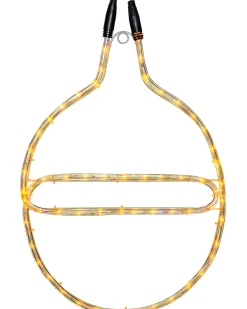 WeRChristmas Connectable Bauble Rope Light Silhouette, Yellow, 54 Cm