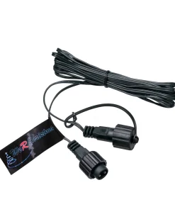 WeRChristmas Connectable Extension Cable For LED Lights, Black, 1 M