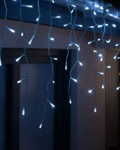 WeRChristmas Connectable Icicle 100 LED Christmas Lights, Bright White