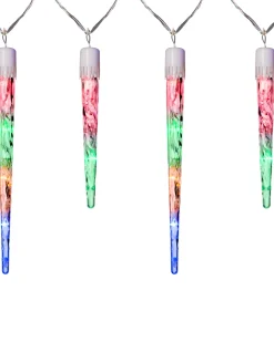 WeRChristmas Connectable Icicle LED Light String, Multi-Coloured, 5.2 M