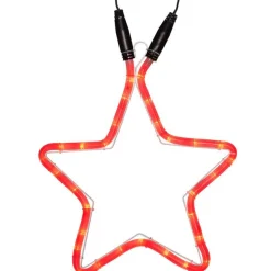 WeRChristmas Connectable Star Rope Light Silhouette, Red, 32 Cm