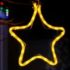 WeRChristmas Connectable Star Rope Light Silhouette, Yellow, 32 Cm