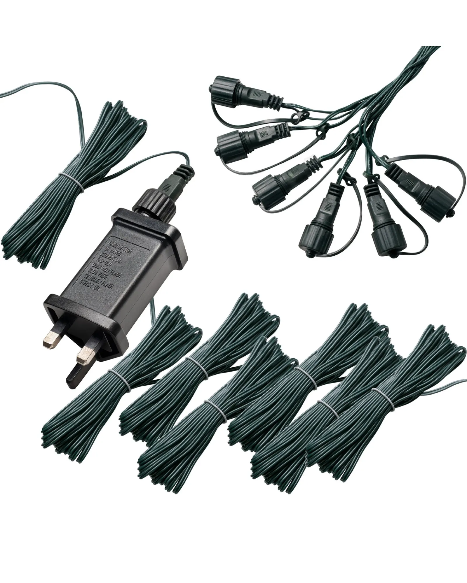 WeRChristmas Connectable Transformer Controller With Splitter, 1000-3500 LED Lights