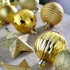 WeRChristmas Copper Shatterproof Baubles Set, 42 Pack