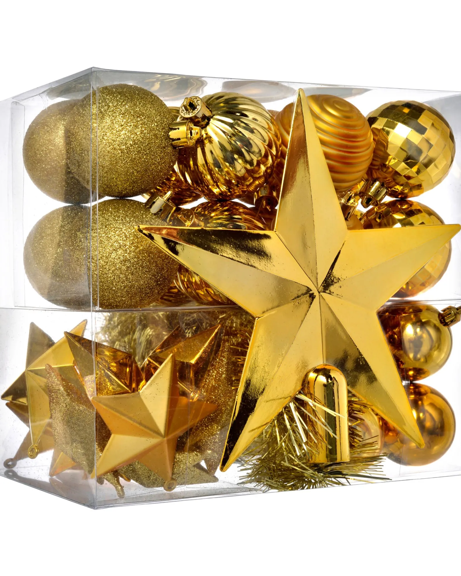 WeRChristmas Copper Shatterproof Baubles Set, 42 Pack