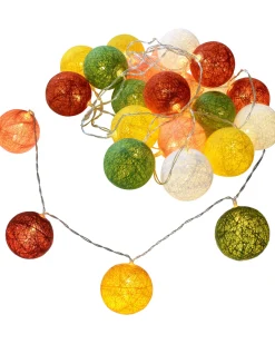 WeRChristmas Cotton Ball 20 LED Light String, 1.5 M