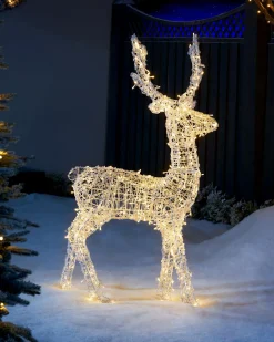 WeRChristmas 3D Acrylic Reindeer Decoration, 122 Cm