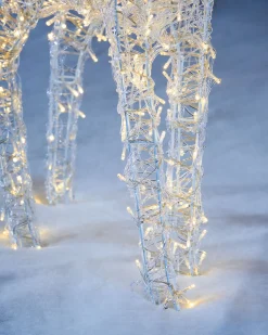 WeRChristmas 3D Acrylic Reindeer Decoration, 122 Cm