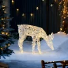 WeRChristmas 3D Acrylic Reindeer Decoration, 90 Cm