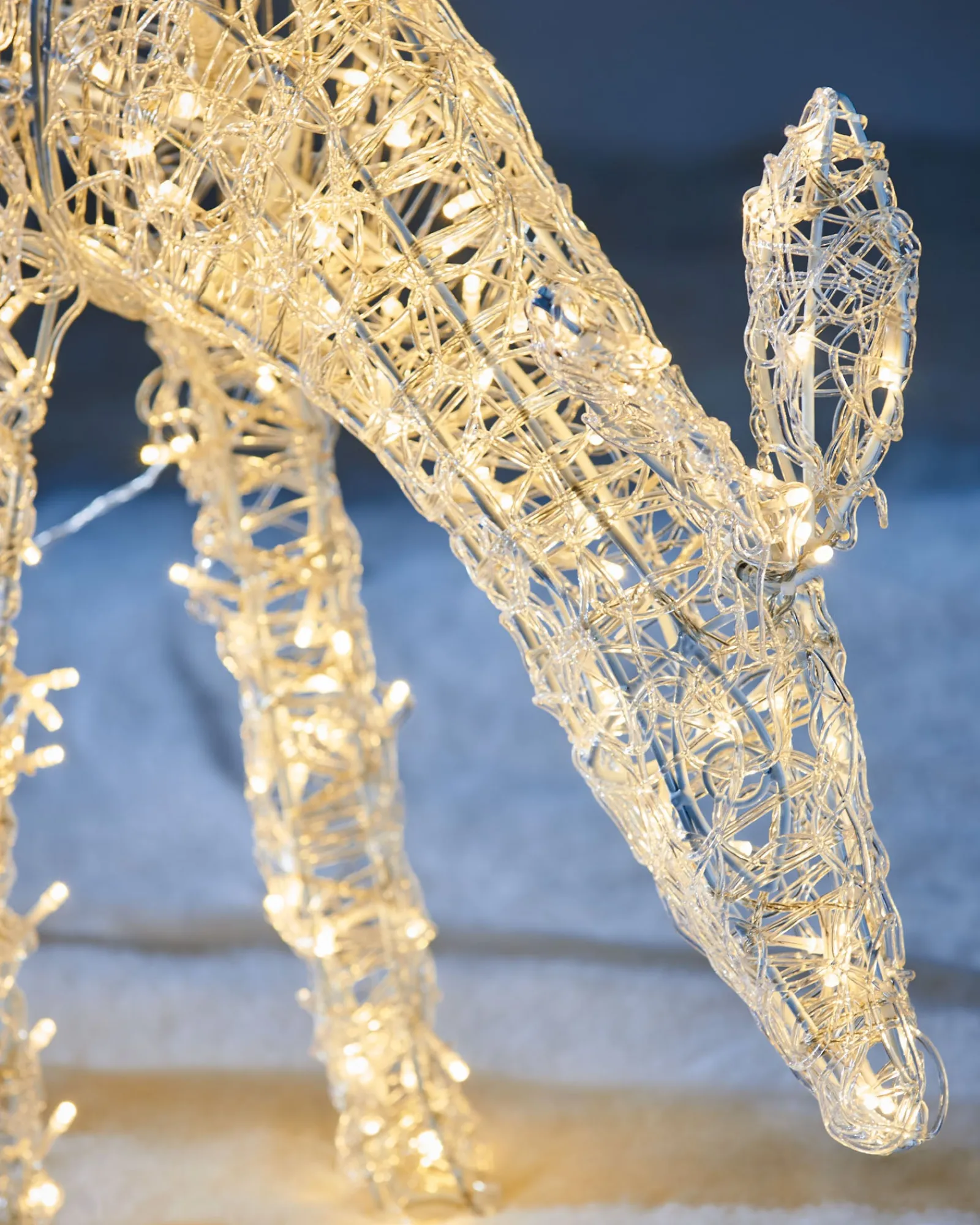 WeRChristmas 3D Acrylic Reindeer Decoration, 90 Cm