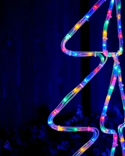 WeRChristmas 3D Christmas Tree Rope Light Silhouette, 80 Cm