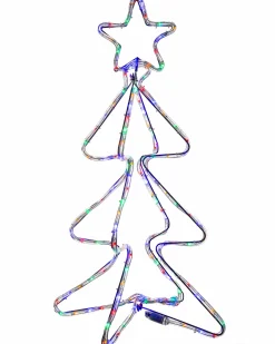WeRChristmas 3D Christmas Tree Rope Light Silhouette, 80 Cm